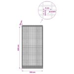 vidaXL Gabión s drôtom 5 mm a sieťou 5x2,5 cm 100x50x200 cm – Obrázok 6