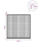vidaXL Gabión s drôtom 5 mm a sieťou 5x2,5 cm 200x50x200 cm – Obrázok 6