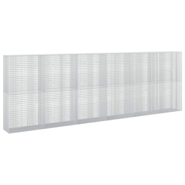vidaXL Gabión s drôtom 5 mm a sieťou 5x2,5 cm 600x50x200 cm – Obrázok 2