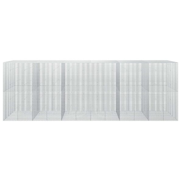 vidaXL Gabión s drôtom 5 mm a sieťou 5x2,5 cm 600x50x200 cm – Obrázok 3