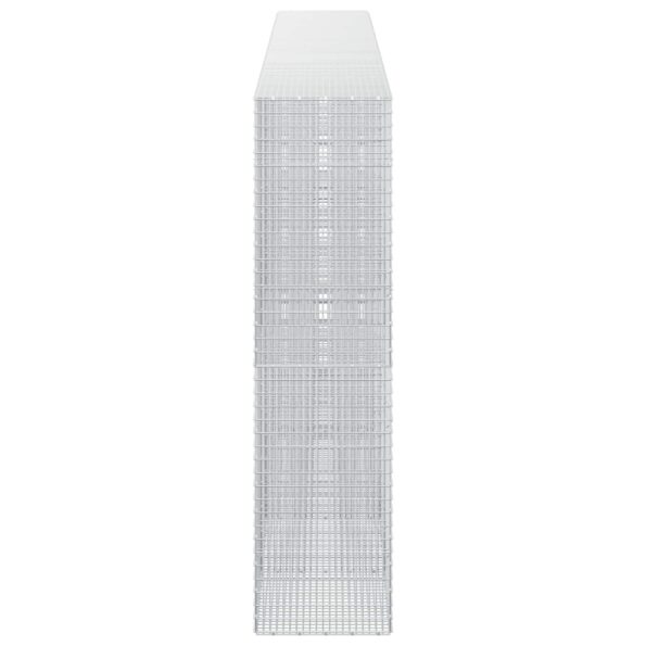 vidaXL Gabión s drôtom 5 mm a sieťou 5x2,5 cm 600x50x200 cm – Obrázok 4