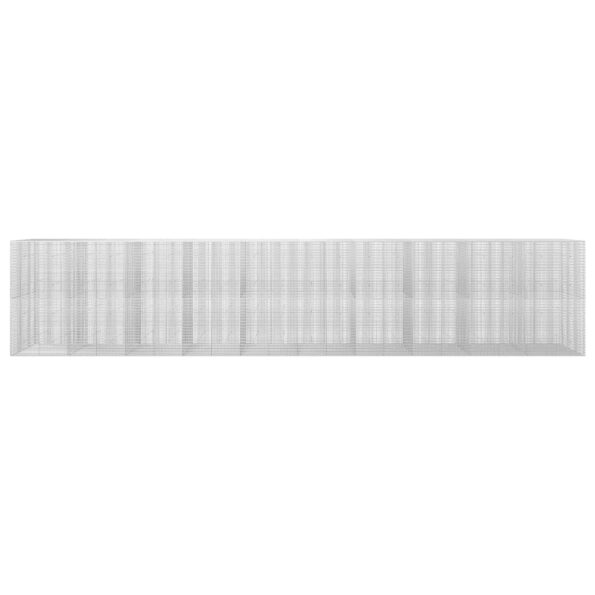 vidaXL Gabión s drôtom 5 mm a sieťou 5x2,5 cm 1000x50x200 cm – Obrázok 3