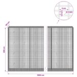 vidaXL Gabión s drôtom 5 mm a sieťou 5x2,5 cm 1000x50x200 cm – Obrázok 6