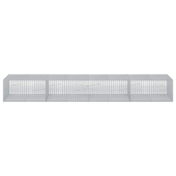vidaXL Gabión s drôtom 5 mm a sieťou 5x2,5 cm 400x100x50 cm – Obrázok 3