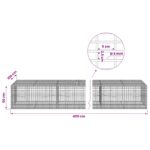 vidaXL Gabión s drôtom 5 mm a sieťou 5x2,5 cm 400x100x50 cm – Obrázok 6