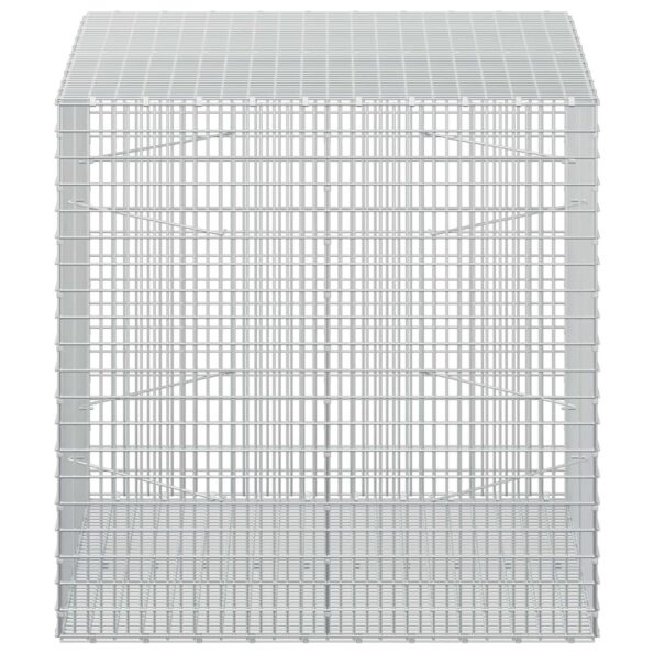 vidaXL Gabión s drôtom 5 mm a sieťou 5x2,5 cm 100x100x100 cm – Obrázok 4
