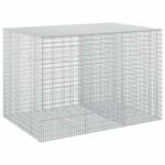 vidaXL Gabión s drôtom 5 mm a sieťou 5x2,5 cm 150x100x100 cm – Obrázok 2