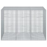vidaXL Gabión s drôtom 5 mm a sieťou 5x2,5 cm 150x100x100 cm – Obrázok 3