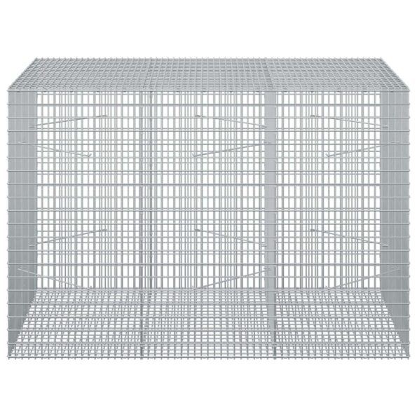 vidaXL Gabión s drôtom 5 mm a sieťou 5x2,5 cm 150x100x100 cm – Obrázok 3