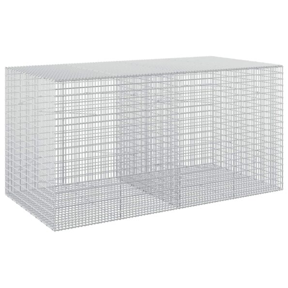 vidaXL Gabión s drôtom 5 mm a sieťou 5x2,5 cm 200x100x100 cm – Obrázok 2
