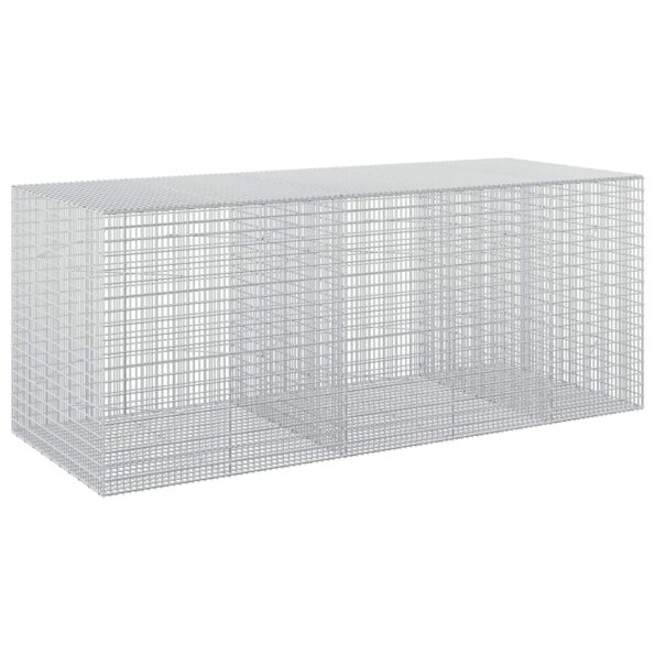 vidaXL Gabión s drôtom 5 mm a sieťou 5x2,5 cm 250x100x100 cm – Obrázok 2