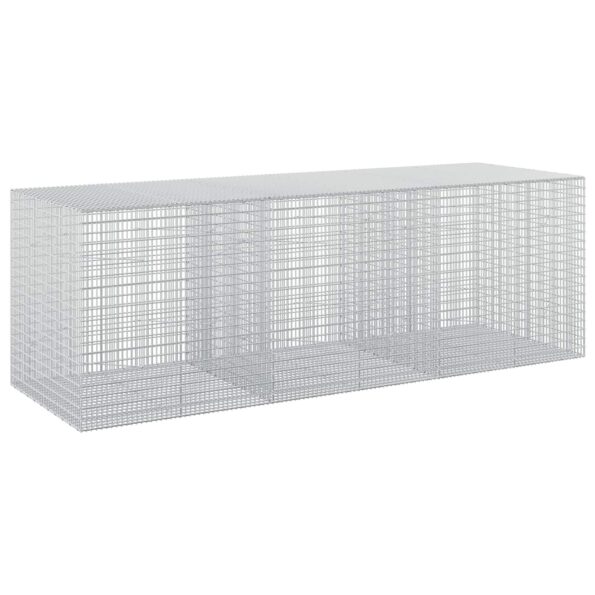vidaXL Gabión s drôtom 5 mm a sieťou 5x2,5 cm 300x100x100 cm – Obrázok 2
