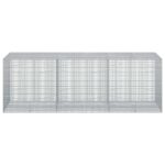 vidaXL Gabión s drôtom 5 mm a sieťou 5x2,5 cm 300x100x100 cm – Obrázok 3