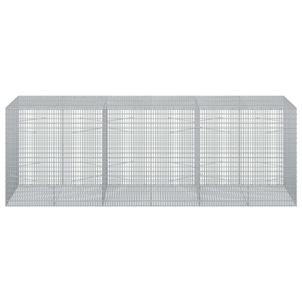 vidaXL Gabión s drôtom 5 mm a sieťou 5x2,5 cm 300x100x100 cm – Obrázok 3