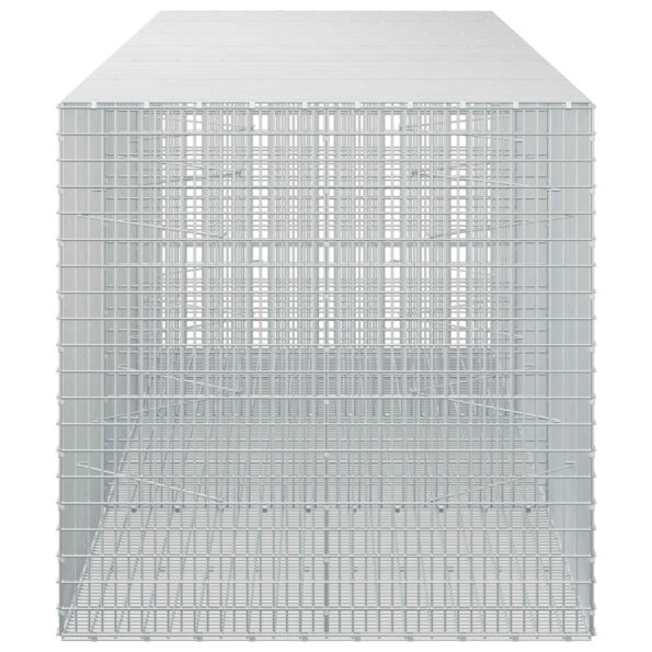 vidaXL Gabión s drôtom 5 mm a sieťou 5x2,5 cm 300x100x100 cm – Obrázok 4