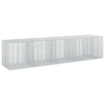 vidaXL Gabión s drôtom 5 mm a sieťou 5x2,5 cm 450x100x100 cm – Obrázok 2
