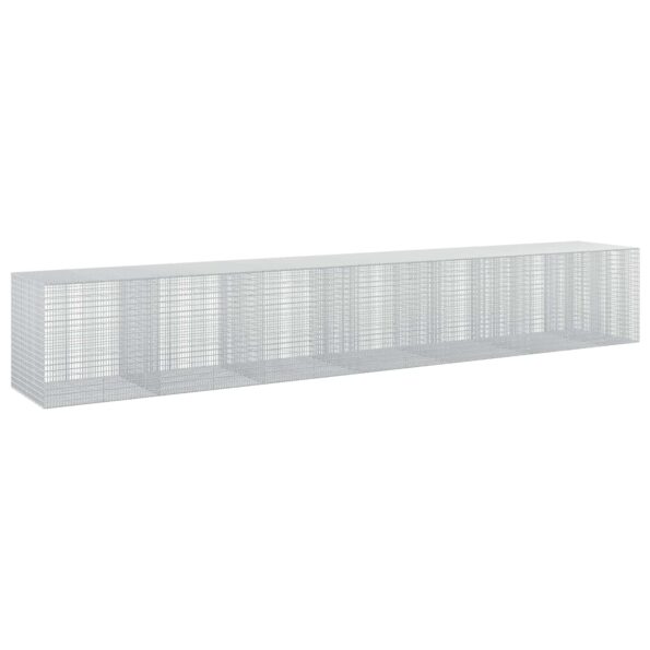 vidaXL Gabión s drôtom 5 mm a sieťou 5x2,5 cm 650x100x100 cm – Obrázok 2