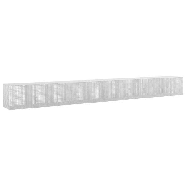 vidaXL Gabión s drôtom 5 mm a sieťou 5x2,5 cm 1000x100x100 cm – Obrázok 2