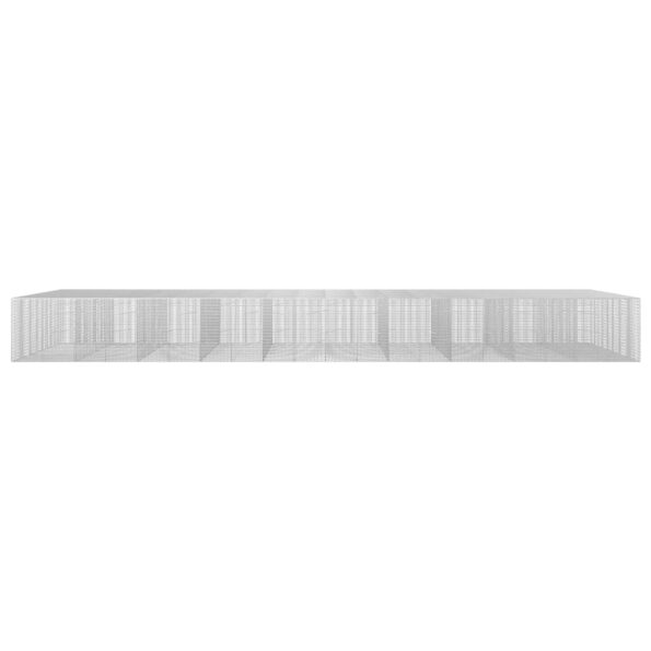 vidaXL Gabión s drôtom 5 mm a sieťou 5x2,5 cm 1000x100x100 cm – Obrázok 3