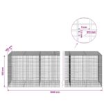 vidaXL Gabión s drôtom 5 mm a sieťou 5x2,5 cm 1000x100x100 cm – Obrázok 6