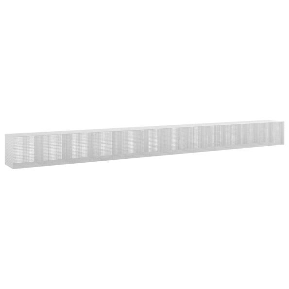vidaXL Gabión s drôtom 5 mm a sieťou 5x2,5 cm 1200x100x100 cm – Obrázok 2