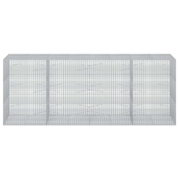 vidaXL Gabión s drôtom 5 mm a sieťou 5x2,5 cm 400x100x150 cm – Obrázok 3