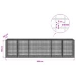 vidaXL Gabión s drôtom 5 mm a sieťou 5x2,5 cm 600x100x150 cm – Obrázok 6