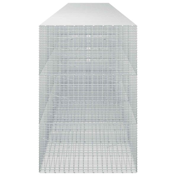 vidaXL Gabión s drôtom 5 mm a sieťou 5x2,5 cm 700x100x150 cm – Obrázok 4