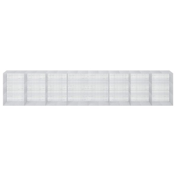 vidaXL Gabión s drôtom 5 mm a sieťou 5x2,5 cm 800x100x150 cm – Obrázok 3