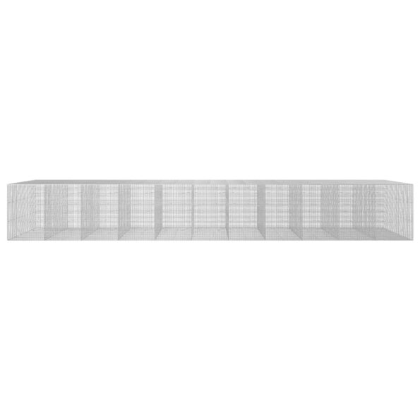 vidaXL Gabión s drôtom 5 mm a sieťou 5x2,5 cm 1100x100x150 cm – Obrázok 3