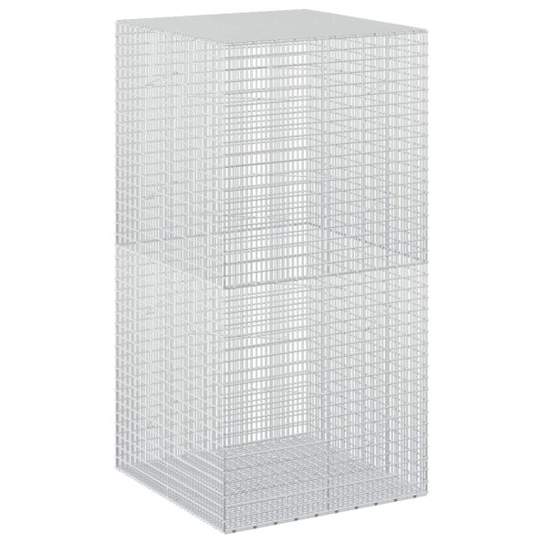 vidaXL Gabión s drôtom 5 mm a sieťou 5x2,5 cm 100x100x200 cm – Obrázok 2