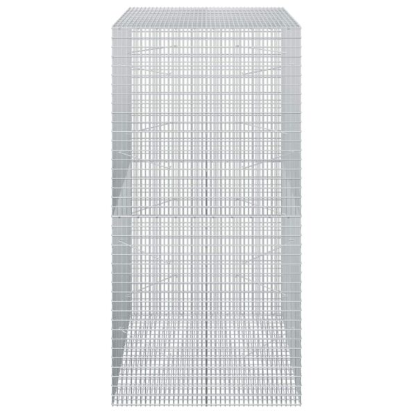 vidaXL Gabión s drôtom 5 mm a sieťou 5x2,5 cm 100x100x200 cm – Obrázok 3
