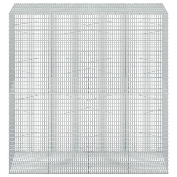 vidaXL Gabión s drôtom 5 mm a sieťou 5x2,5 cm 200x100x200 cm – Obrázok 3