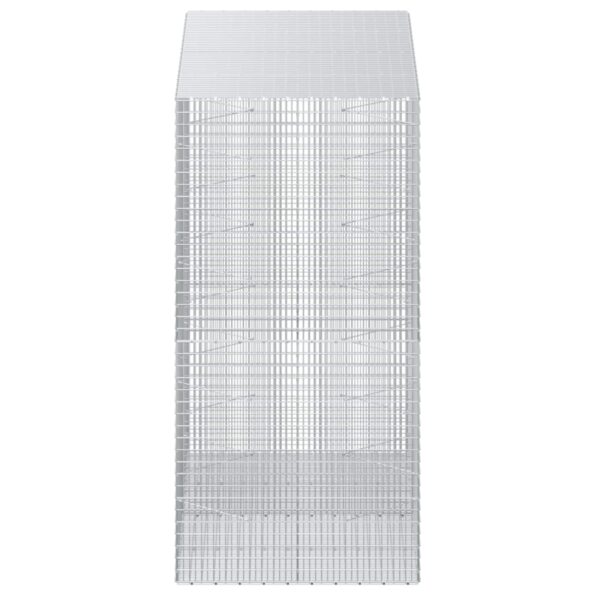 vidaXL Gabión s drôtom 5 mm a sieťou 5x2,5 cm 200x100x200 cm – Obrázok 4
