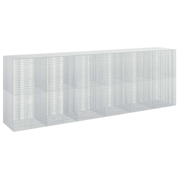 vidaXL Gabión s drôtom 5 mm a sieťou 5x2,5 cm 600x100x200 cm – Obrázok 2