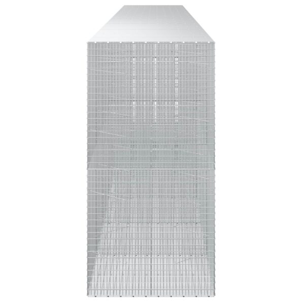 vidaXL Gabión s drôtom 5 mm a sieťou 5x2,5 cm 800x100x200 cm – Obrázok 4