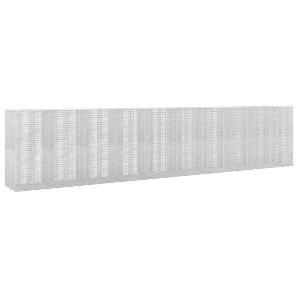 vidaXL Gabión s drôtom 5 mm a sieťou 5x2,5 cm 950x100x200 cm – Obrázok 2