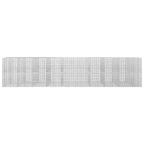 vidaXL Gabión s drôtom 5 mm a sieťou 5x2,5 cm 950x100x200 cm – Obrázok 3