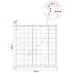 vidaXL Gabión s drôtom 5 mm a sieťou 5x5 cm 50x10x50 cm – Obrázok 6