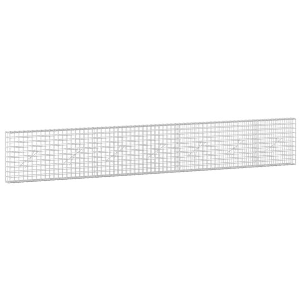 vidaXL Gabión s drôtom 5 mm a sieťou 5x5 cm 350x10x50 cm – Obrázok 2