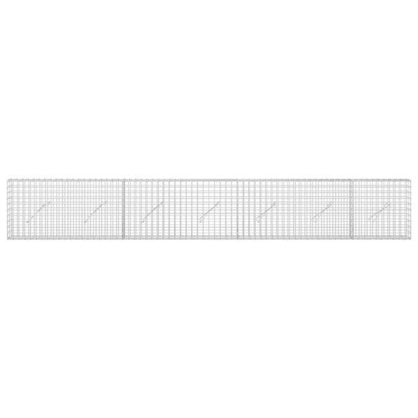 vidaXL Gabión s drôtom 5 mm a sieťou 5x5 cm 350x10x50 cm – Obrázok 3
