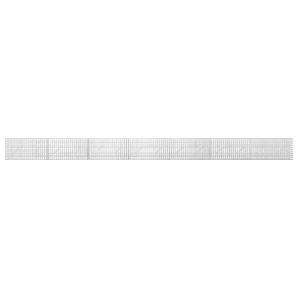 vidaXL Gabión s drôtom 5 mm a sieťou 5x5 cm 700x10x50 cm – Obrázok 3