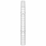 vidaXL Gabión s drôtom 5 mm a sieťou 5x5 cm 50x10x100 cm – Obrázok 4