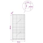 vidaXL Gabión s drôtom 5 mm a sieťou 5x5 cm 50x10x100 cm – Obrázok 6