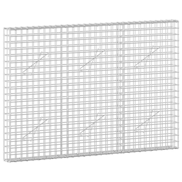 vidaXL Gabión s drôtom 5 mm a sieťou 5x5 cm 150x10x100 cm – Obrázok 2