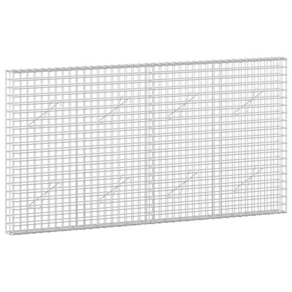 vidaXL Gabión s drôtom 5 mm a sieťou 5x5 cm 200x10x100 cm – Obrázok 2