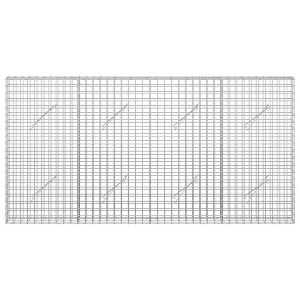 vidaXL Gabión s drôtom 5 mm a sieťou 5x5 cm 200x10x100 cm – Obrázok 3