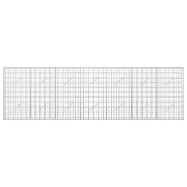 vidaXL Gabión s drôtom 5 mm a sieťou 5x5 cm 350x10x100 cm – Obrázok 3