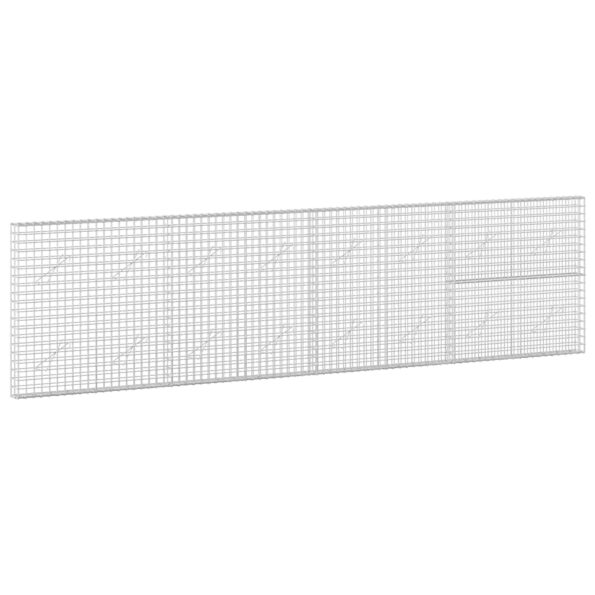 vidaXL Gabión s drôtom 5 mm a sieťou 5x5 cm 400x10x100 cm – Obrázok 2