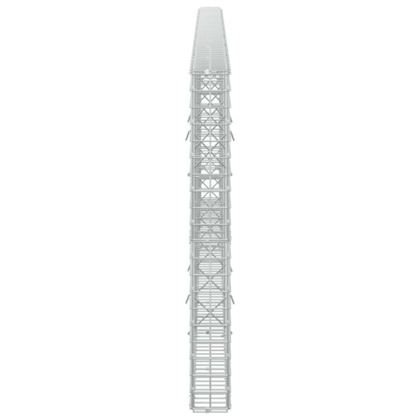 vidaXL Gabión s drôtom 5 mm a sieťou 5x5 cm 400x10x100 cm – Obrázok 4